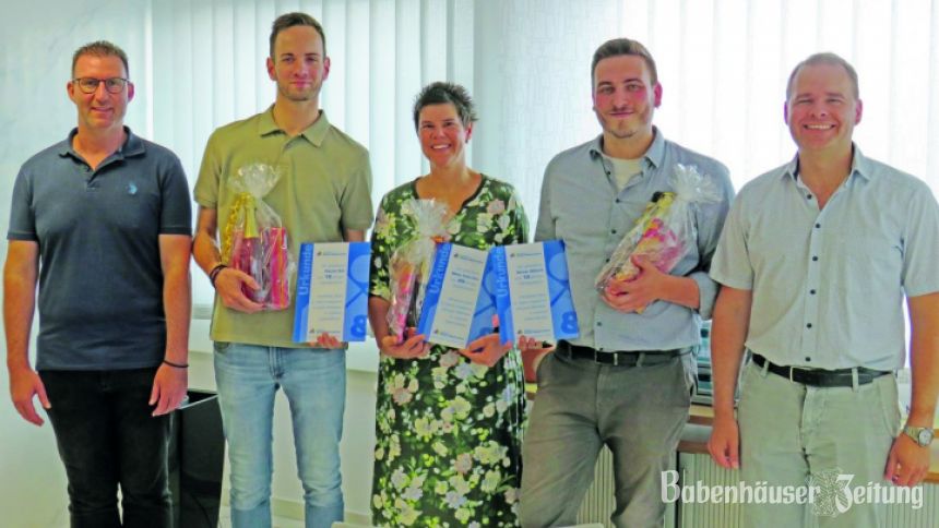 Arbeitsjubil En Bei Andre Oestreicher Babenh User Zeitung